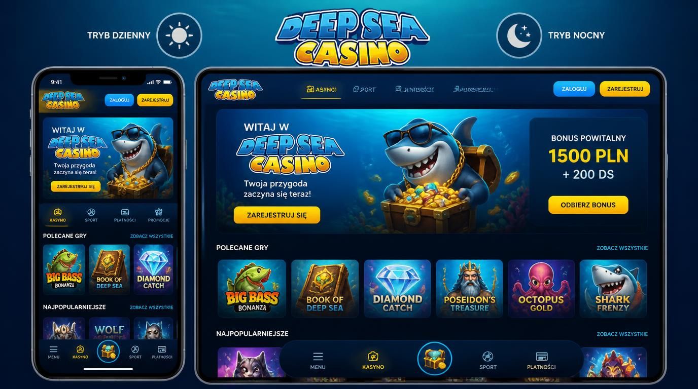 Interfejs Deep Sea Casino: aplikacja vs strona mobilna